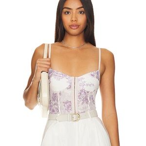 Intimately FP Night Rhythm Bodysuit in Ivory Combo